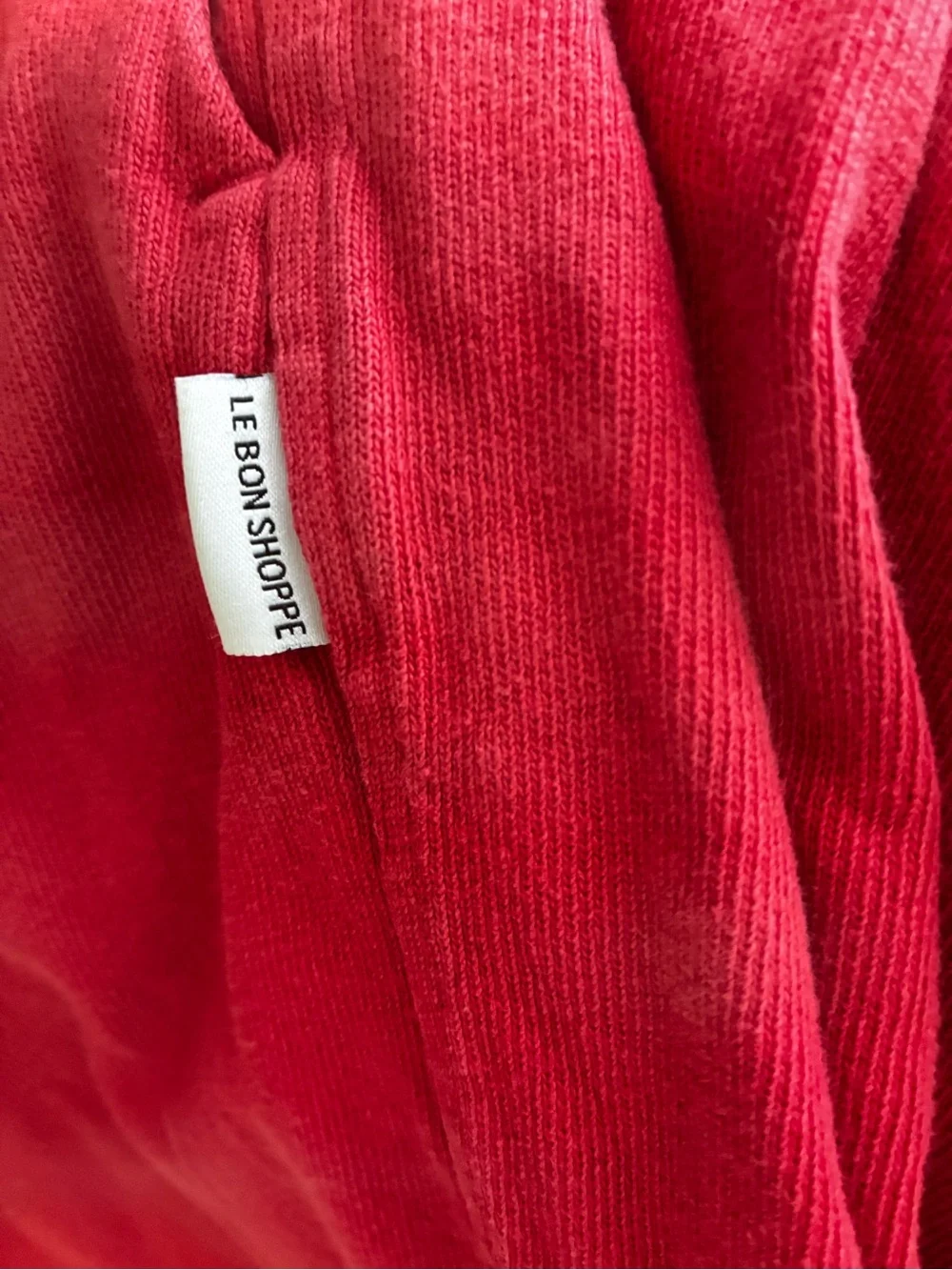 Le Bon Shoppe - French Terry Balloon Pants | Red Tulip size small - pockets - Picture 9 of 9